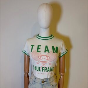 Vintage Paul Frank "Team Paul Frank" Tennis Ringer Tee - Size S
